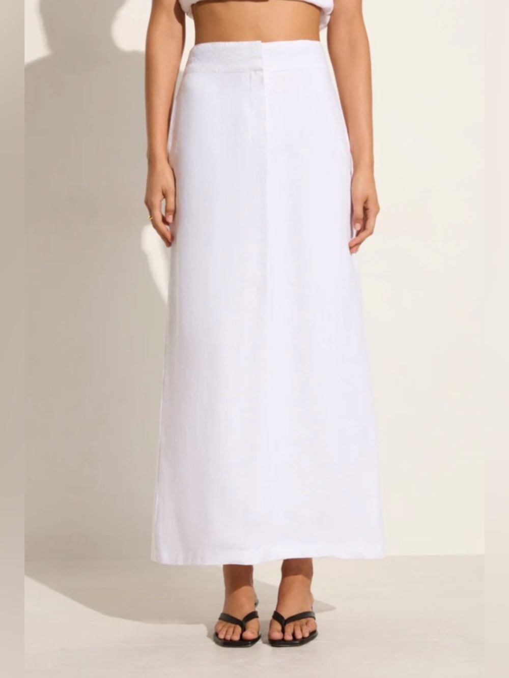 Faithful The Brand White Nelli Linen Maxi Skirt XS - Picture 2 of 14